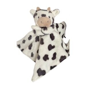 NWT Carter's Baby Cow Lovey Black White Plush Security Blanket Newborn Companion